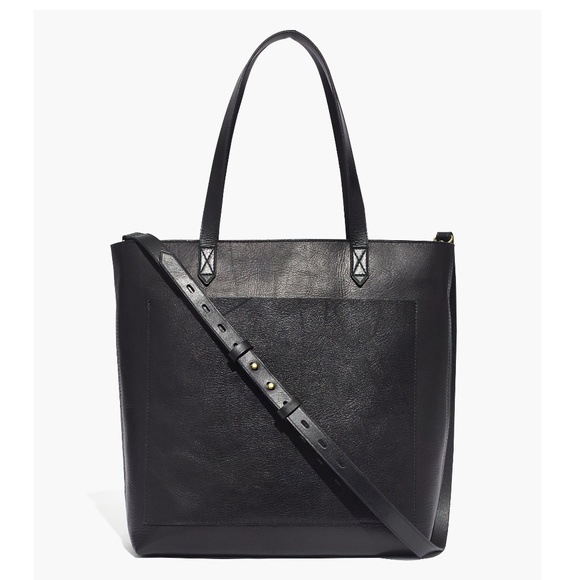 Madewell Handbags - New MADEWELL The Zip-Top Medium Transport Tote Monogrammed MMS